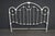 Victorian Victorian Style White Iron and Brass Twin Bed Headboard For Sale - Image 3 of 13