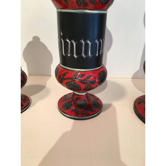 Italian Italian Ceramic Decanters by Alvino Bagni For Sale - Image 3 of 8