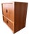 Vintage 1970s Dyrlund Danish Modern Teak Rolling Tv / Media Cabinet With Tambour Doors For Sale