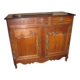 18th Century French Provincial Walnut Sideboard Server For Sale