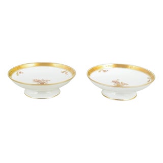 Porcelain Golden Basket Compotes from Royal Copenhagen, 1980s, Set of 2 For Sale