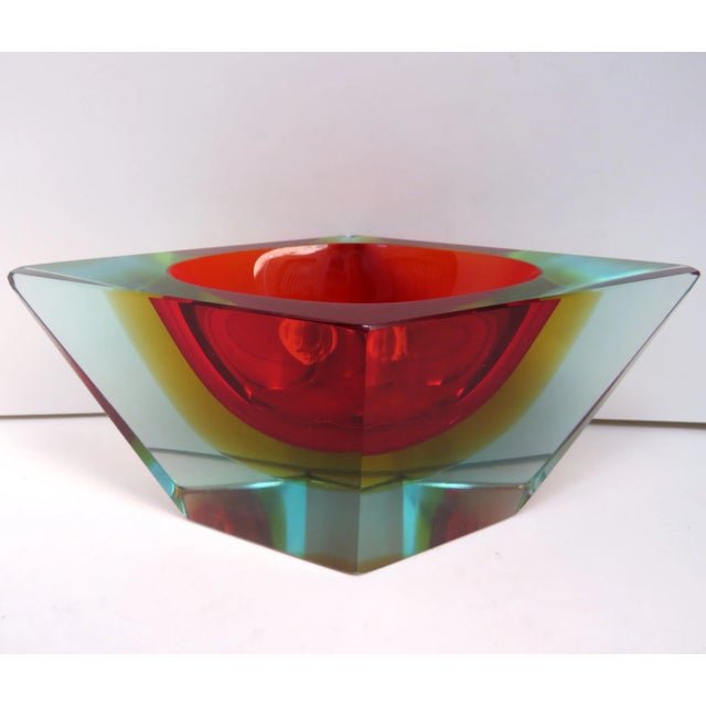 Alessandro Mandruzzato Mid 20th Century Mandruzzato Ruby Sommerso Bowl For Sale - Image 4 of 10