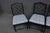 Set of 4 Hollywood Regency Ebonized Faux Bamboo Dining Side Chairs For Sale In Philadelphia - Image 6 of 16