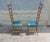 1950s 1950's Italian Exaggerated Ladder Back Chairs - a Pair For Sale - Image 5 of 7