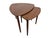 Add iconic Danish Modern style to your space with this set of 1960s guitar pick nesting tables. Featuring distinctive...
