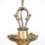 Mid 20th Century Mid 20th Century Victorian Brass 4 Exposed Bulbs Pan Chandelier For Sale - Image 5 of 12