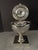 Silver Vintage St. James Silver Plate Vintage Caviar Server of Ovoid Form on Pedestal Base For Sale - Image 8 of 9