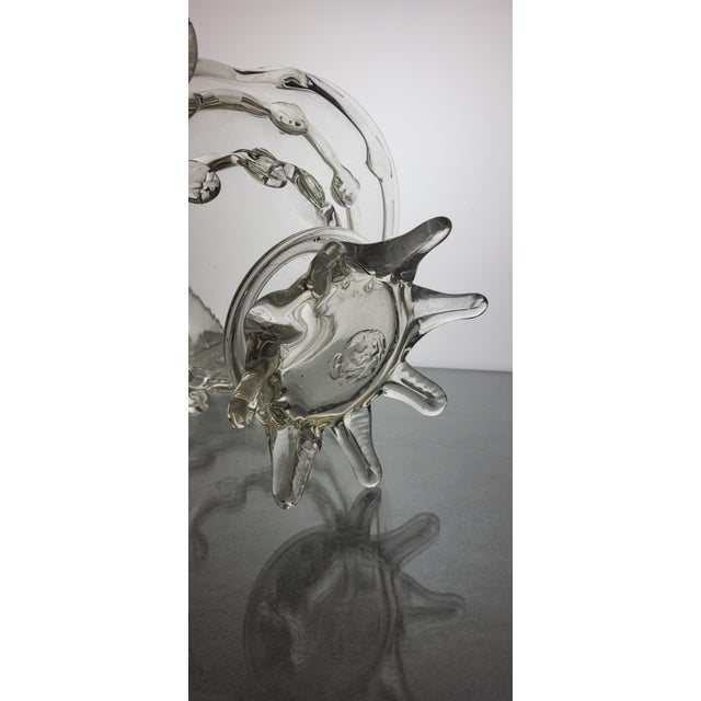 Murano Glass Basket, 1950s For Sale - Image 4 of 9