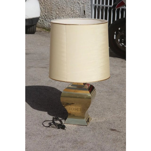 French Brass Dome Table Lamp from Maison Jansen, 1970s For Sale - Image 9 of 9