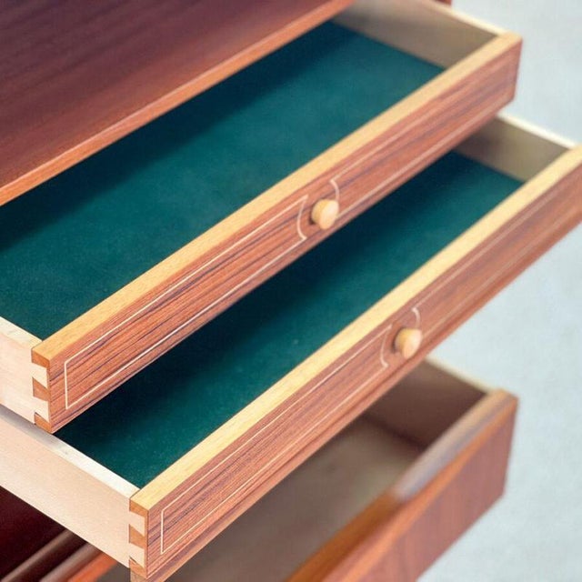 Wood Highboard by E.W. Bach for Sejling Skaba, 1960s For Sale - Image 7 of 15