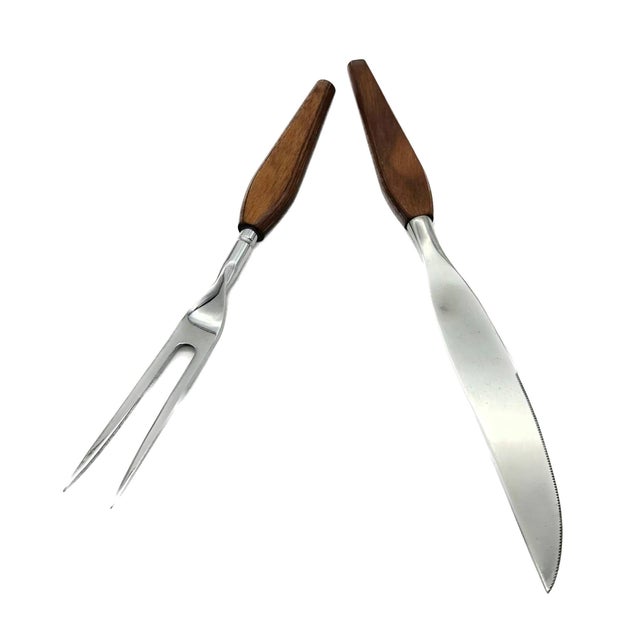Mid 20th Century Mid 20th Century Fleetwood Carving Utensils, a Pair For Sale - Image 5 of 8