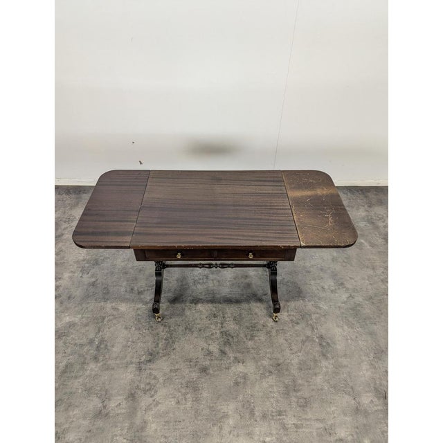 English Style Shutter Coffee Table in Mahogany For Sale - Image 4 of 5