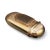 A rare and exquisite 19th-century French match safe, or étui, crafted in gleaming 18-karat gold with intricate hand-...