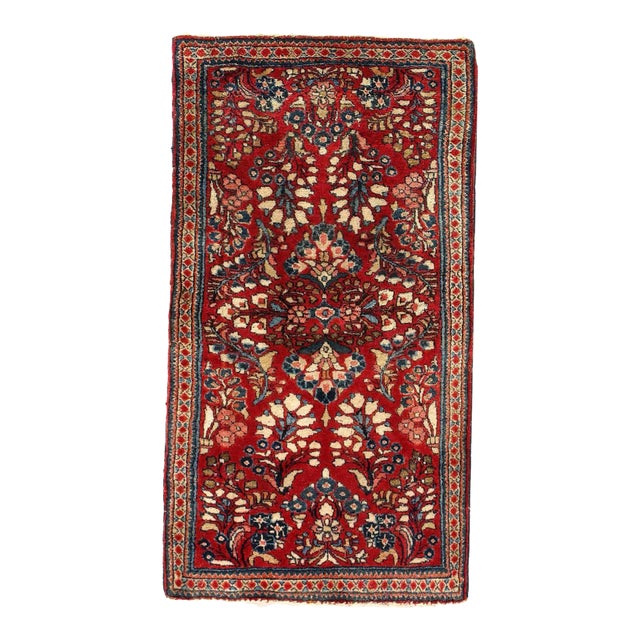 Persian Hand Knotted Antique Sarouk For Sale