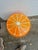 1980s Vintage Italian Glazed Terra Cotta Orange Garden Seat or Stand For Sale - Image 5 of 5