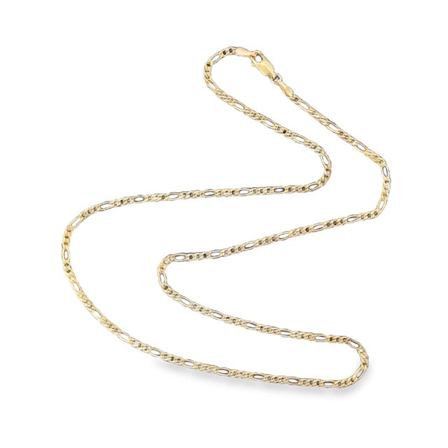 A vintage, delicate 14k yellow gold chain necklace. Crafted in Italy, this piece features a fine, intricate design....
