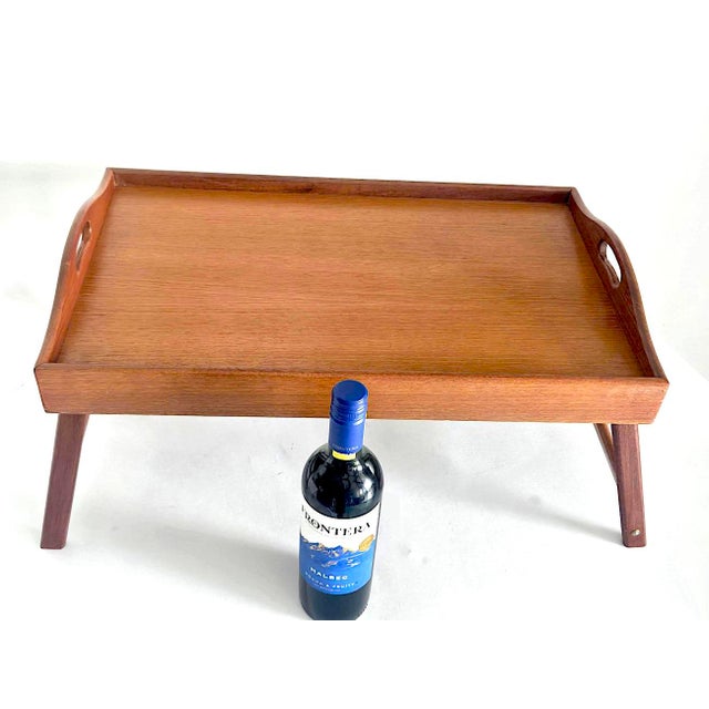 Wood 1970s Teak Wood Folding Bed/Lap Tray For Sale - Image 7 of 10