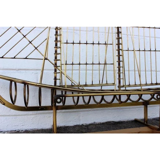 Modern 1970s Large Schooner Ship Model by Curtis Jere For Sale - Image 3 of 10