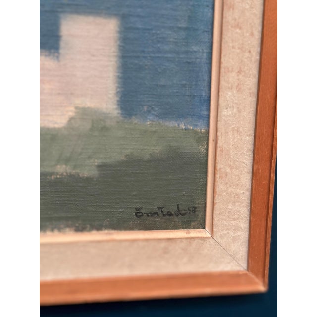 Mid-Century Modern Bernhard Önstad, Utomlands, 1958, Oil Painting on Canvas, Framed For Sale - Image 3 of 10