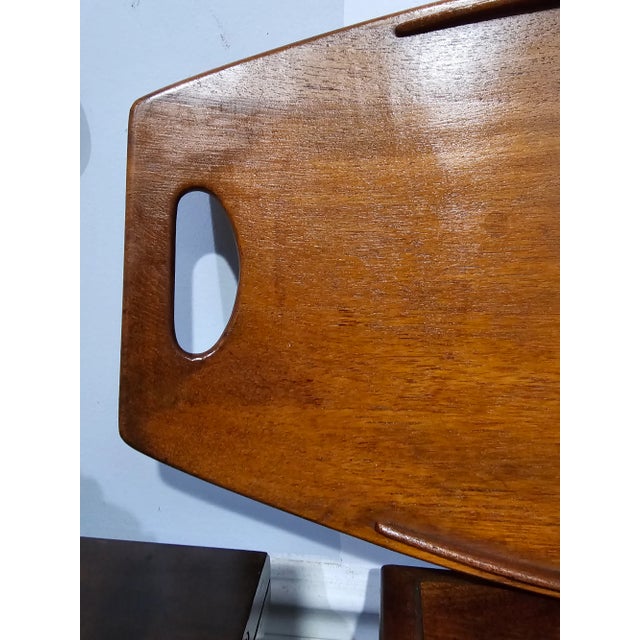 1950s 1950s Jens Quistgaard Scandinavian Modern Teak Serving Tray For Sale - Image 5 of 7