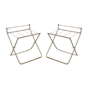 Luggage Racks in Steel, 1970s, Set of 2