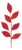 Stripe Stitched Leaf Spray (Set of 6) For Sale