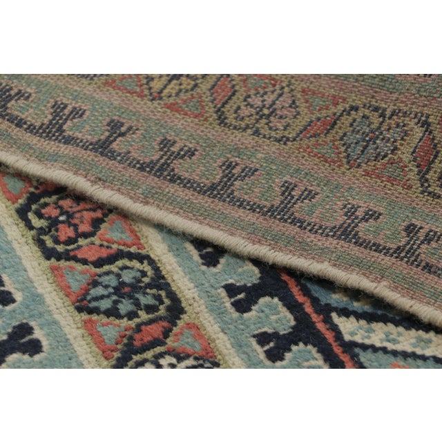 Textile Antique Persian Kurdish Runner Rug With Linear Geometric Design - Rug & Kilim For Sale - Image 7 of 7