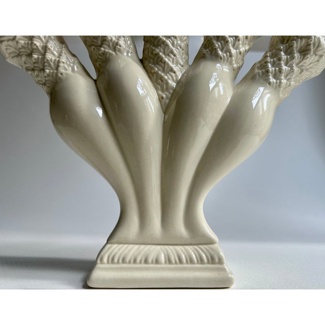 Vintage Palin Thorley Five Finger Cream Porcelain Vase For Sale - Image 10 of 18