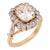1910s French Belle Époque Gia 2.02 Carat Old Mine Cut Diamond Cluster Ring, Size 5.5 For Sale