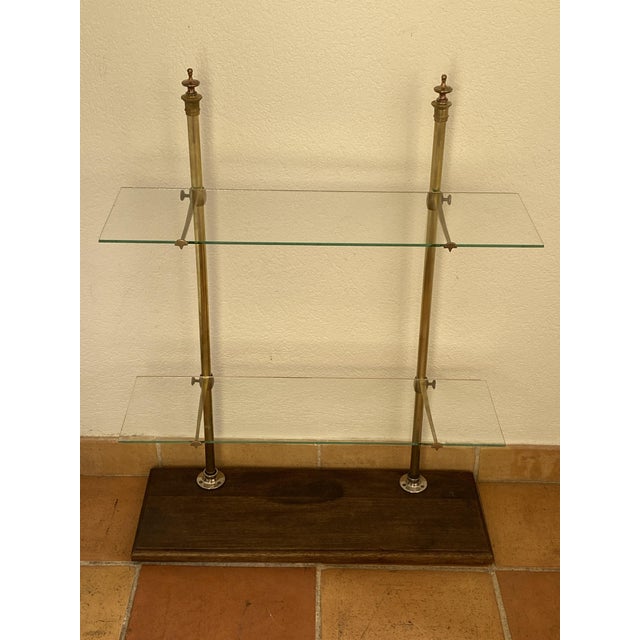 Countertop Display Case in Glass, Brass and Wood from Siegel Paris, 1920s For Sale - Image 15 of 16
