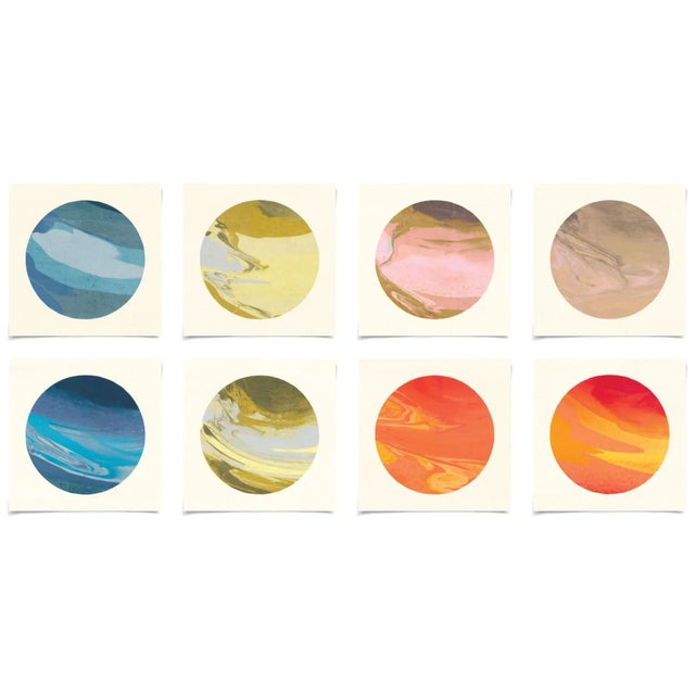 Planetary Series, Small, Unframed Artwork - Set Of 8 For Sale - Image 10 of 10