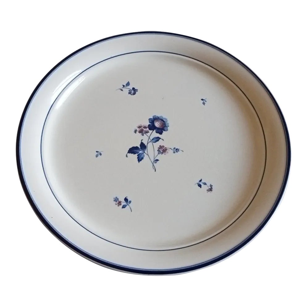 1970s Keltcraft by Noritake Blue Chintz Stoneware Platter, Ireland