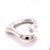 2020s Tiffany & Co. Sterling Silver Elsa Peretti Open Heart Baby Rattle 45.06g For Sale - Image 5 of 7