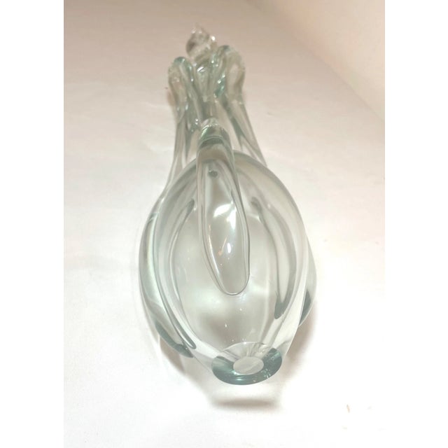 John Bingham Signed Vintage Elaborate Hand Blown Art Glass John Bingham Sculpture Statue For Sale - Image 4 of 10