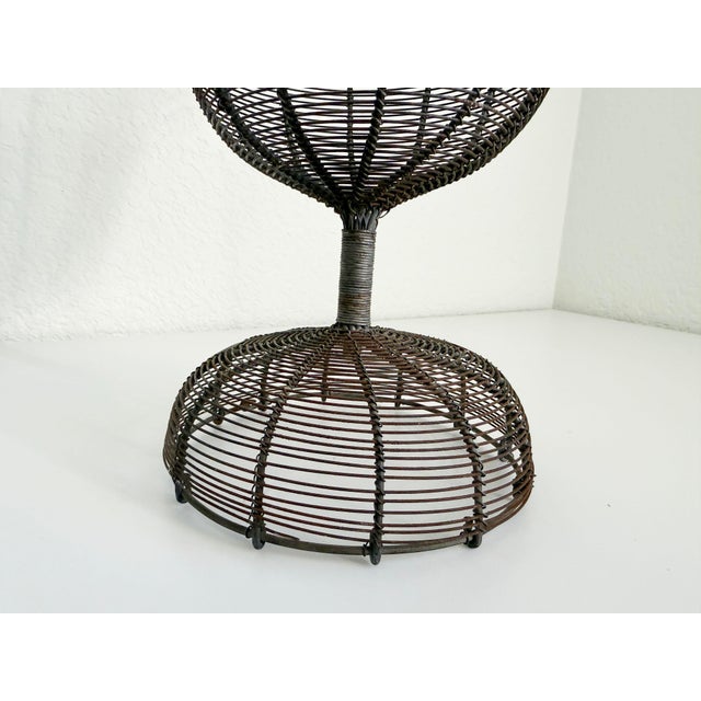 Early 20th Century Antique French Wire Pedestal Urn Planter, Early 20th C For Sale - Image 5 of 10