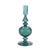 2020s Ribbed Glass Taper Candle Holder (Set of 3) For Sale - Image 5 of 6
