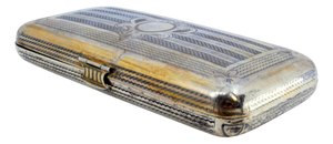 Silver Gilt Cigar Case with Hunting Scene