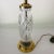 Royal Brierley Vintage Royal Brierley Crystal & Solid Brass Table Lamp For Sale - Image 4 of 10