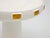Contemporary White & Gold Toggle Footed Serving Bowl or Platter, Handley Drive, Portugal 2016 For Sale - Image 3 of 7