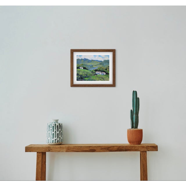 Green Contemporary Impressionist Upcountry Maui Oil Painting For Sale - Image 8 of 10