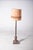 Danish Brass Floor Lamp with Fabric Shade, 1950 For Sale - Image 4 of 8