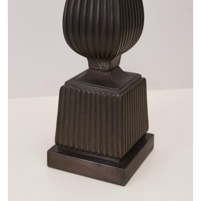 Mid 20th Century Vintage Art Deco Moderne Egyptian Revival Column Lamp For Sale - Image 5 of 5
