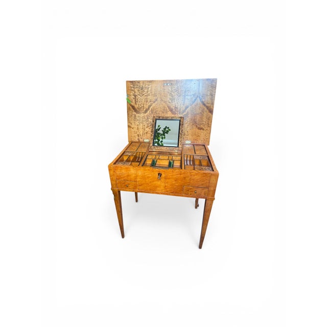 Biedermeier Powder Box in Birch For Sale - Image 13 of 13