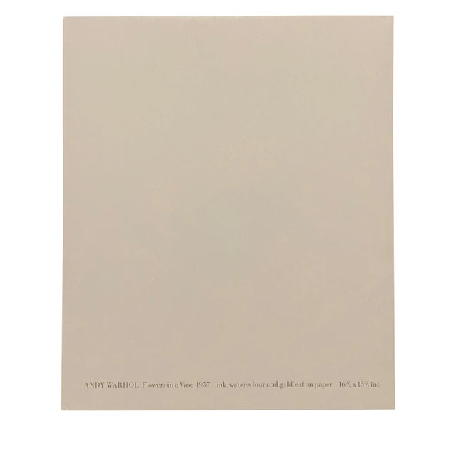 Andy Warhol Private Viewing Invitation and Art List For Sale In Chicago - Image 6 of 7