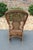 Heywood-Wakefield Antique Heywood Brothers & Company Wicker Rocking Chair For Sale - Image 4 of 18