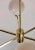 Stilnovo Italian Vintage Brass Chandelier, Opaline Glass Spheres For Sale - Image 10 of 13