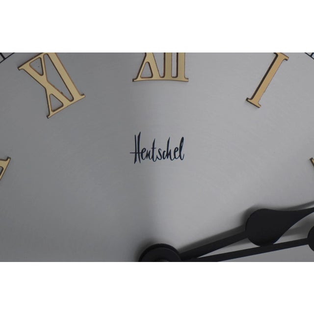 Wood Hentschel Cherry Hanging Wall Clock For Sale - Image 7 of 14