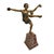 Leonildo Giannoni, Art Deco Nude Dancer with Discs, 1930s, Polychrome Bronze For Sale - Image 12 of 12