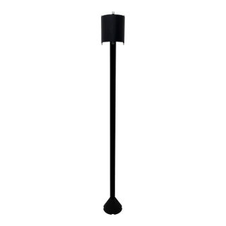 Koch and Lowy Postmodern Black Steel Floor Lamp With Adjustable Shade, 1990s For Sale