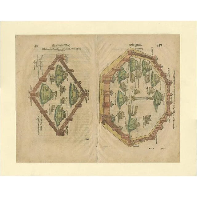 Münster, Illustration of the City of Rome, Italy, 1580, Print For Sale - Image 6 of 6